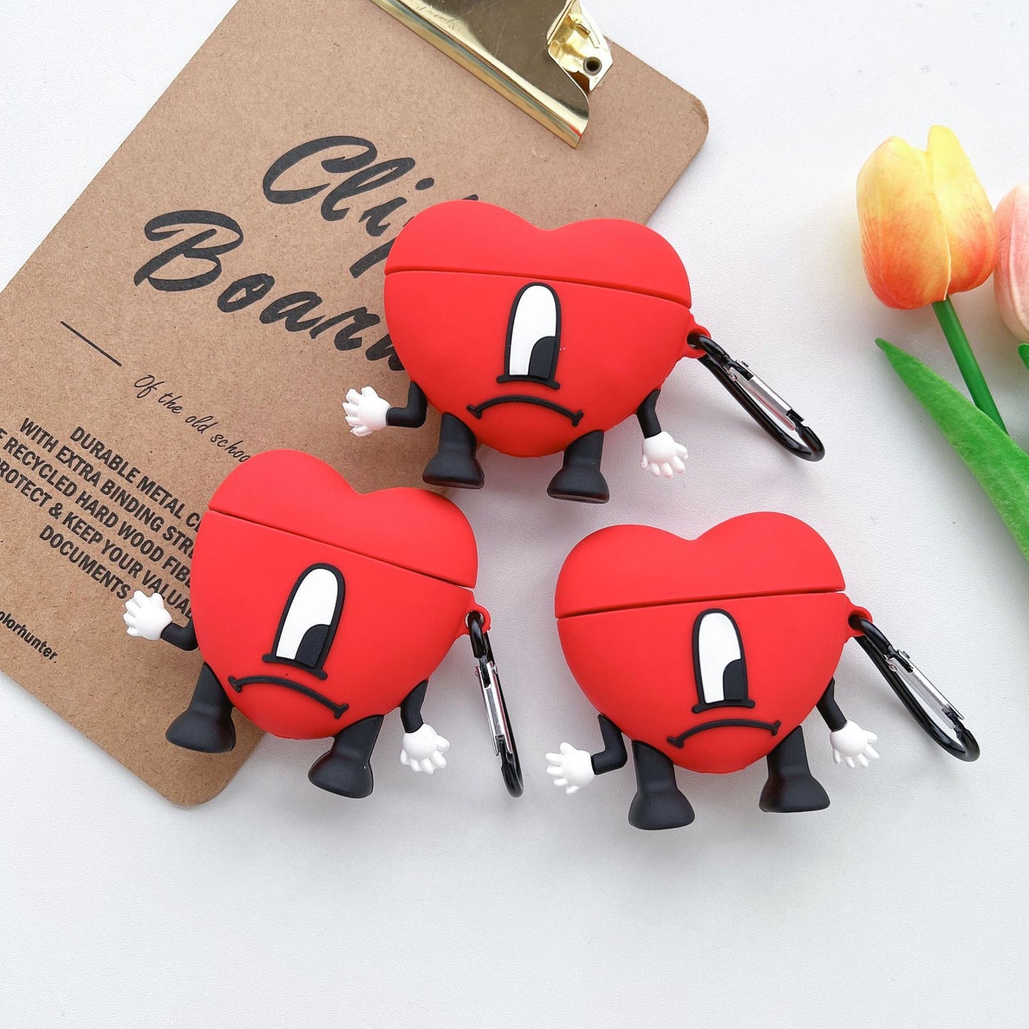 Cute Silicone Love Earphone Sleeves