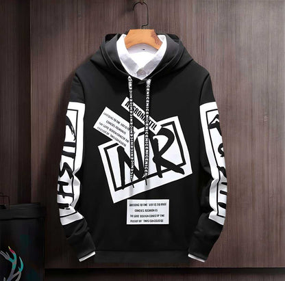 Branded Hooded Full Sleeves T-Shirt