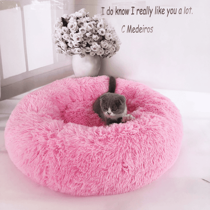 Cozy Orthopedic Donut Pet Bed: Soft, Washable Cushion for Cats & Dogs