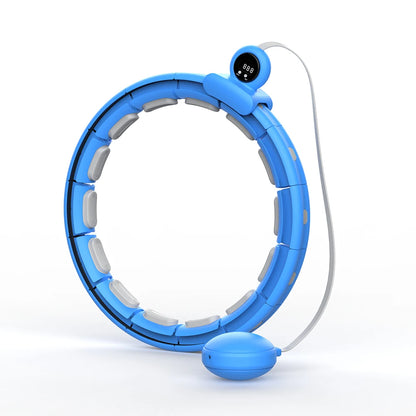 Smart Fitness for Plus-Size Weight Loss:Silent Weighted Infinity Hula Hoop