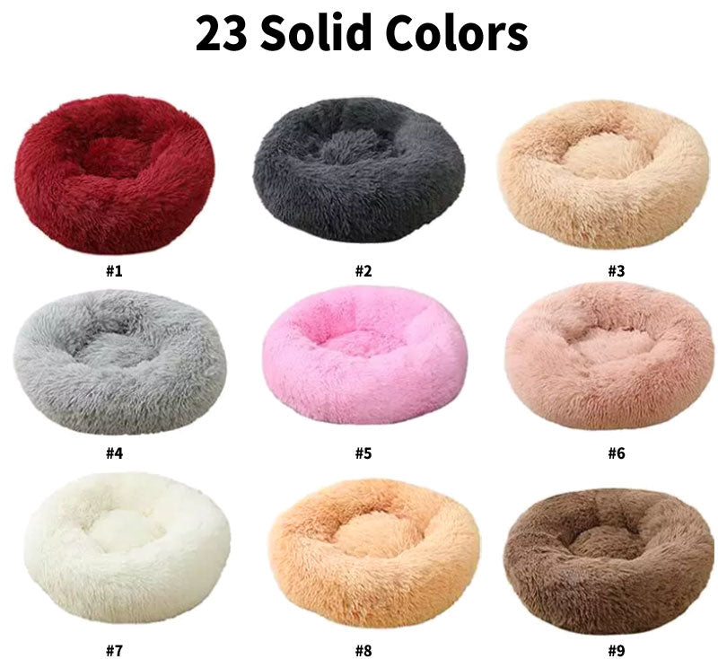 Cozy Orthopedic Donut Pet Bed: Soft, Washable Cushion for Cats & Dogs