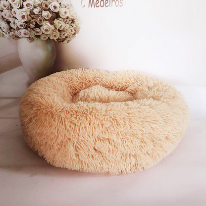 Cozy Orthopedic Donut Pet Bed: Soft, Washable Cushion for Cats & Dogs