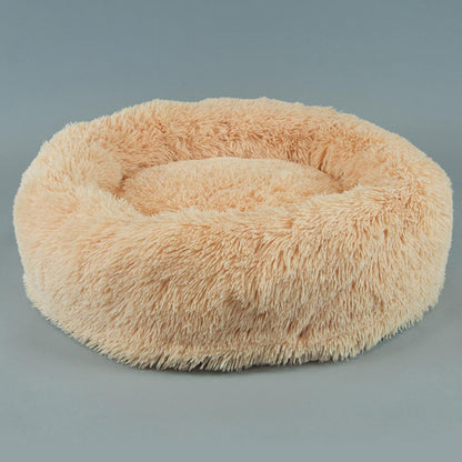 Cozy Orthopedic Donut Pet Bed: Soft, Washable Cushion for Cats & Dogs